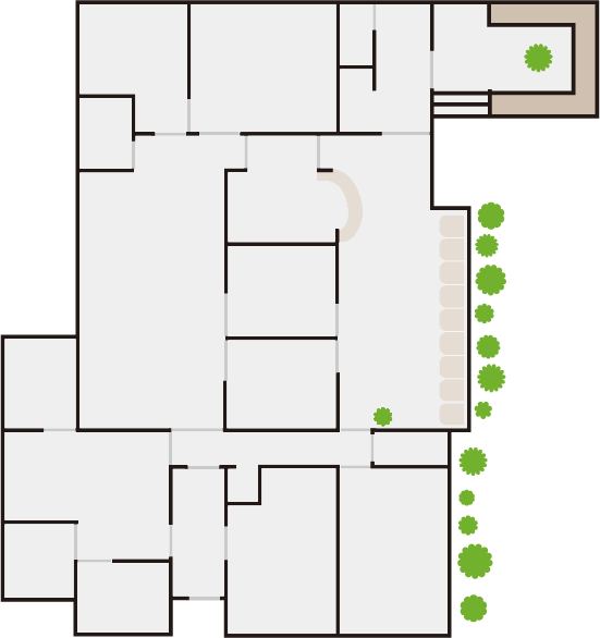 みどりがおか動物病院　院内マップ