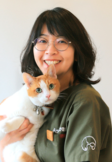 看護師責任者　愛玩動物看護師 山岸　真利子